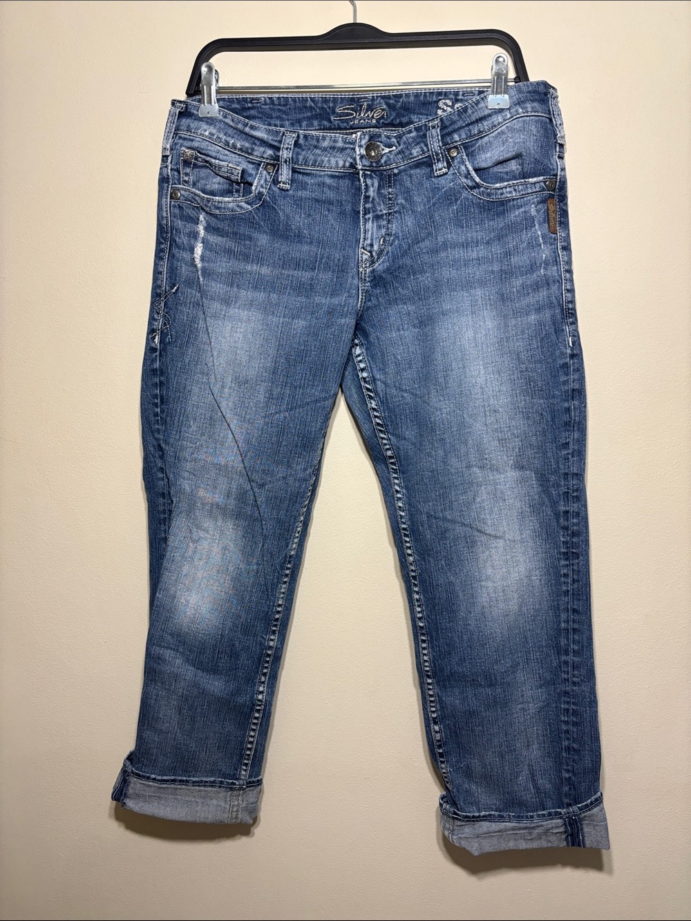 Silver Jeans SAM Cropped Jeans